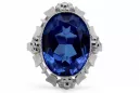 Sterling silver 925 Sapphire Ring Vintage craft vrc043s
